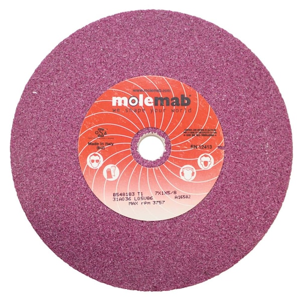 Blade Grinding Wheel 750-105 For 7" X 1" X 5/8" 36 Grit Ruby